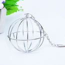 Stainless Steel Round Sphere Feed Dispense Hanging Hay Ball Rabbit Toys Newly