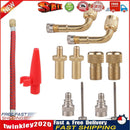 12pcs/set Pump Adaptor Kit Bike Tire Presta American Valve Adapter Needles Newly