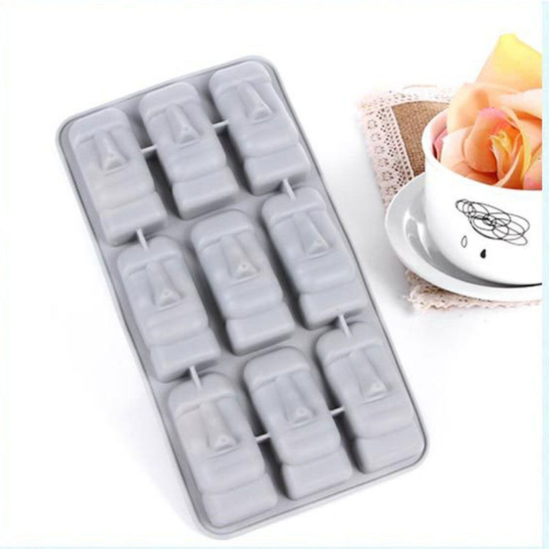 Easter Reusable Ice Maker Ice Cube Mold Stone Statue Shaped Robot Shaped