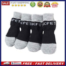 4pcs Cute Fashion Pet Cotton Socks Cats Dogs Indoor Scratch-proof Socks Kit