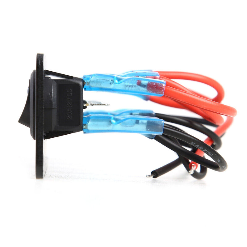 Waterproof 5 Gang Blue LED Rocker Switch Panel 12V 20A 24V 10A for Car Boat