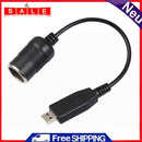 30cm 5V USB Male to 12V Car Cigarette Lighter Socket Female Cable Power Adapter