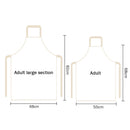 Kitchen Apron Household Cleaning Cooking Letter Baking Pinafore (2 68x55cm)