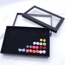 Paper Square Jewelry Display Box Earrings Necklace Bracelet Ring Case Organizer