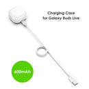 Earphone Charger Cable Charging Protective Box for Galaxy Buds Live (White)