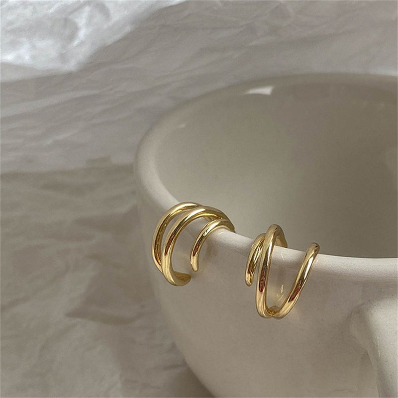Woman Simplicity Ear ring Fashion Hoop Earring Earrings C Shaped Open Circle