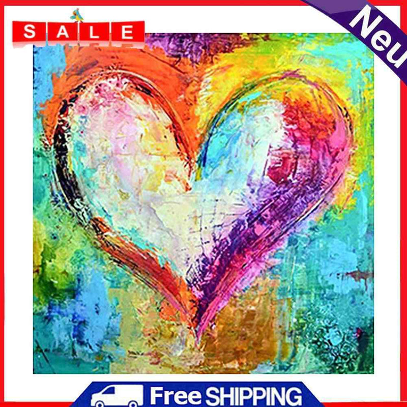 Seawang 5D DIY Full Drill Diamond Paintings Heart Cross Stitch Embroidery Mosaic Set C