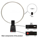GA800 Active Loop Antenna 10KHz-159MHz HF Shortwave Small Antenna for Radio