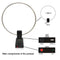 GA800 Active Loop Antenna 10KHz-159MHz HF Shortwave Small Antenna for Radio