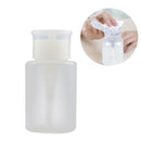 Alcohol Clear Storage Nail Polish Pump liquid container Empty Bottle Push Down