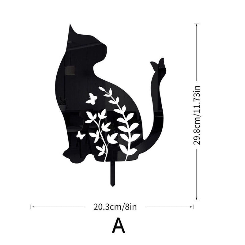 Acrylic Animal Stake Sign Fashion Appearance Yard Art Sculptures Yard Lawn