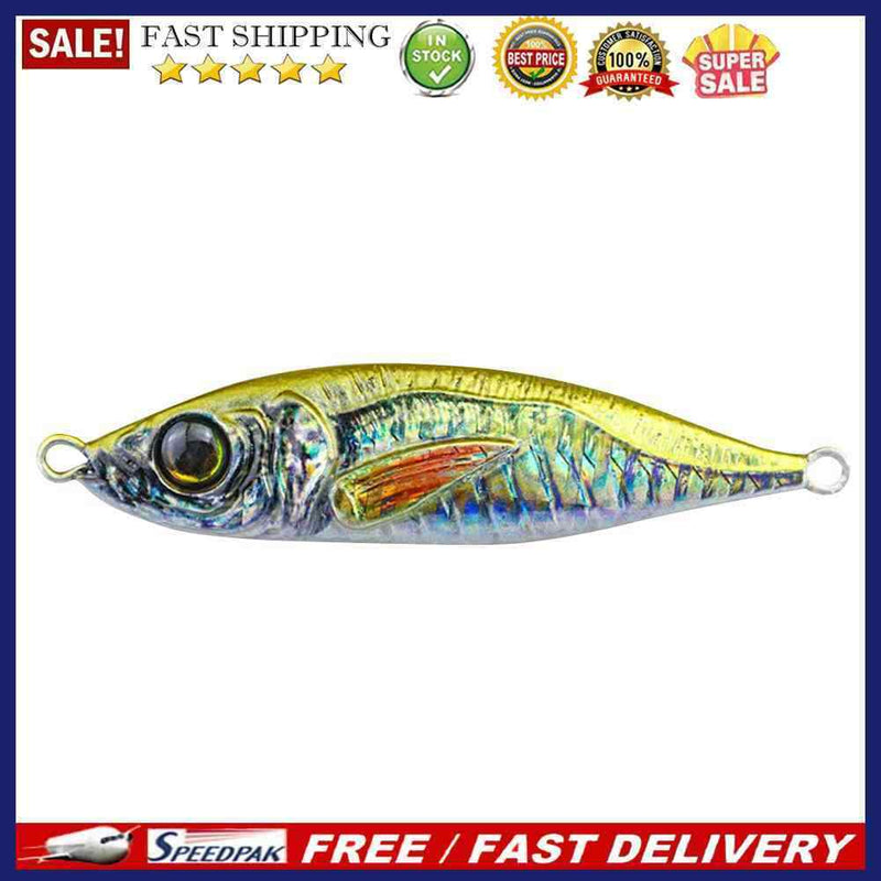 82mm 60g Metal Simulation Fishing Lures Jig Hooks Artificial Hard Bait (A)