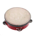 Educational Red  Musical Tambourine Beat Instrument Hand Drum Children  Newly