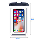 Luminous Waterproof Touch Screen Phone Bags for Diving Drifting (Black)