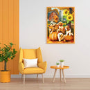Yard Dog Pumpkin Partial Oil Paint By Numbers DIY Handpainted on Canvas Art