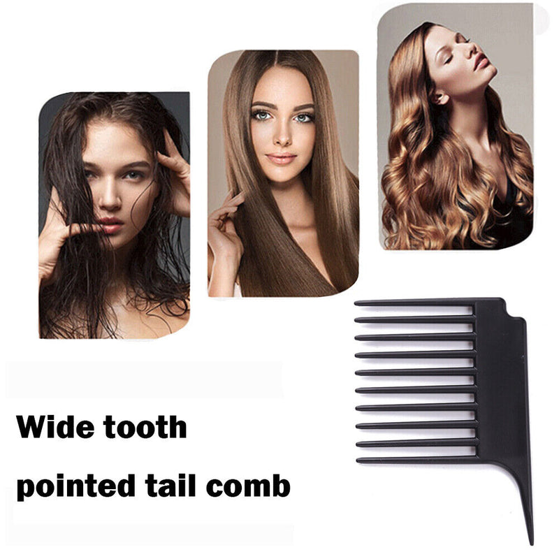Plastic Wide Teeth Blow Wet Drying Hair Brush Barber Hair Dyeing Cutting Br