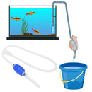 Manual Fish Tank Water Changer Cleaning Gravel Fecal Aquarium Siphon Pipe Newly