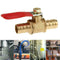 Full Port Inline Brass Water Air Gas Fuel Line Shut-off Ball Valve Q2Y2 W6E6