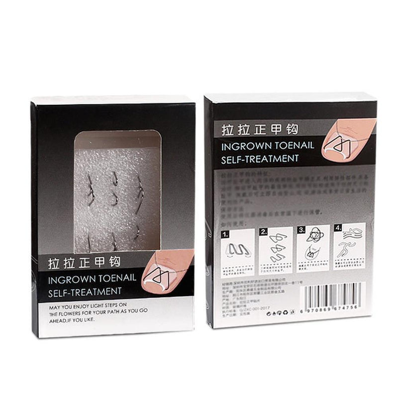Front Nail Hook/Rubber Band Ingrown Toe Nail Correction Tool Orthosis Clips