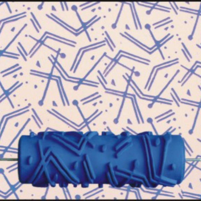 DIY Rubber Roller Embossed Paint Roller Wall Texture Stencil Brush (ZZ0079)