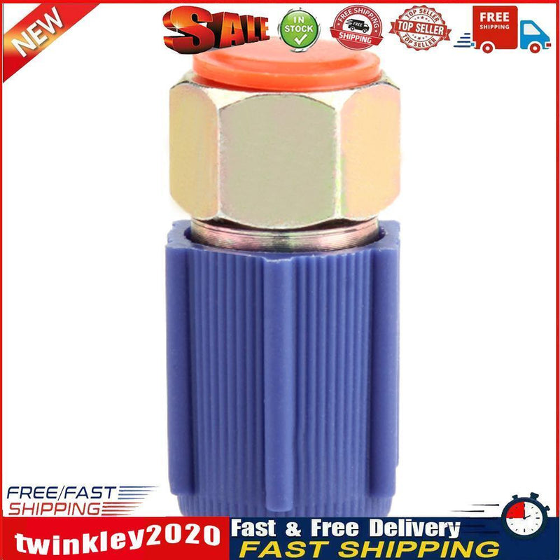A/C 7/16 Charging Low Side Port Adapter Retrofit R12 to R134a with Cap Newly