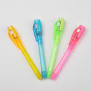 Purple Combo Waterproof Invisible Ink Pen Painting Marker UV Light 2 In 1