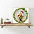 Christmas Girl Elk 5D DIY Full Round Diamond Painting Rhinestones Mosaic Craf