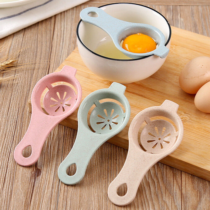Wheat Stalk Egg White Yolk Separator Kitchen Baking Egg Strainer (Blue)