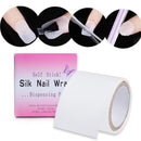 Fashion White Silk Tape Reinforce Tools Nail Protector Wraps Fiberglass