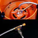 Flat Gas Cylinder Coupler LPG Flat Can Connector Camping Gas Stove Adapter Newly