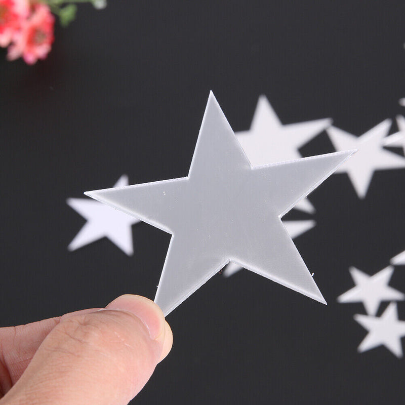 20pcs Cartoon Star Removable Mirrors Wall Stickers Children Room Wall Decor