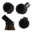 Horse Hair Vacuum Attachment, Round Dust Brush and Hose Adapter, Replacemen