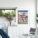 Paint by Number Oil Drawing Flower and Banner Gifts for Handicraft Enthusiast