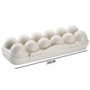 Egg Tray Holder Home Storage Box Kitchen Fridge Container Organizer (Khaki)
