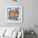 Partial Special Shape Drill Diamond Painting Heart Rhinestone Draw (UP149) Newly