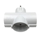 EU/DE Plug Triple Plug Protective Contact Multiple Plug Power Adapter~