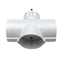 EU/DE Plug Triple Plug Protective Contact Multiple Plug Power Adapter~