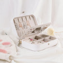 Travel Jewelry Display Box Earrings Necklace Bracelet Ring Watch Storage Case