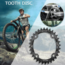 MOTSUV 104 BCD Positive Negative Tooth Disc Bike Single Plate (32T Oval)