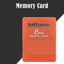 V1.966 Free McBoot 8MB Memory Cards for Sony PS2 Game Data Console (Orange)