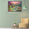 Woods Hut Deer Oil Paint By Numbers DIY Canvas Wall Art Picture Craft Home Decor