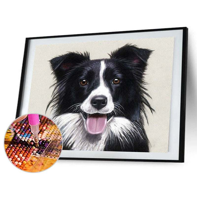 5D DIY Full Drill Diamond Painting Dog Cross Stitch Mosaic Craft Needlework Kit