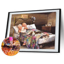 5D DIY Full Drill Diamond Painting Happy Old Couple Cross Stitch Embroidery