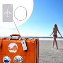 Fashion Luggage Tags Aluminium Alloy Travel Luggage Name Labels Holder (A)