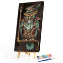 Owl Count Oil Paint By Numbers Kits Coloring Drawing for Adults Children Home