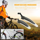 2pcs Mountain Bicycle Splash Fender Guard Bike Rear Front Mudguard (White) Newly