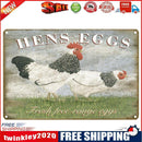Metal Sign Plaque Tin Signs Fresh Eggs Tin Plate Art Wall Poster Home Decor
