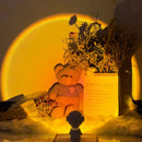 Robot Projection Lamp LED Astronaut Bedroom Photo Moon Table Light (Sunset)