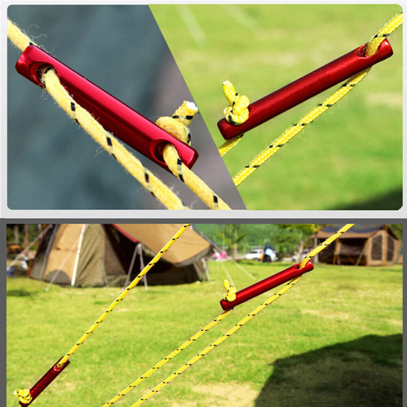 Awning Rope Fastener Adjuster Wind Cord Buckle Runner Tent Stopper Tensione