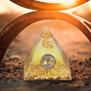 Crystal Pyramid Healing Energy Meditation Crystals Home Office Decor (B) Newly